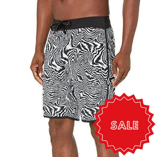 Volcom - Mod Mixer Scallop 19 - Boardshorts - Men-Board Shorts-Volcom-28-Men-BLACK-Spunkys Surf Shop LLC