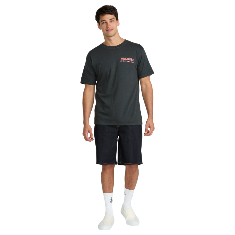 Volcom - Never Ends Short Sleeve - Tee - Mens-Tees-Volcom-S-Stealth-Spunkys Surf Shop LLC