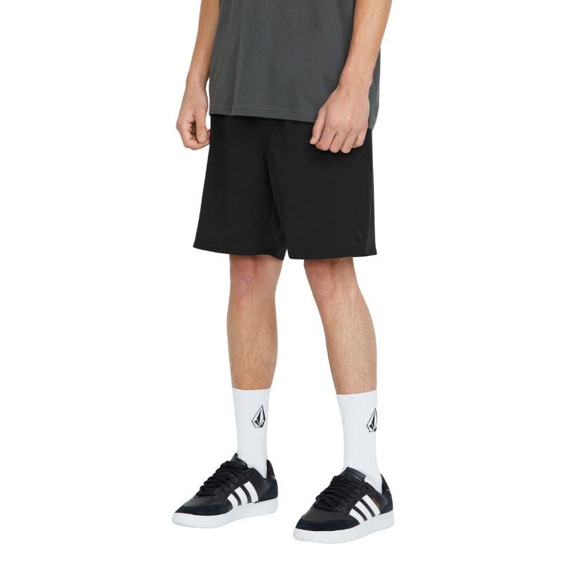 Volcom - Nomoly Elastic Waist 18" - Shorts - Mens-Shorts-Volcom-S-Black-Spunkys Surf Shop LLC