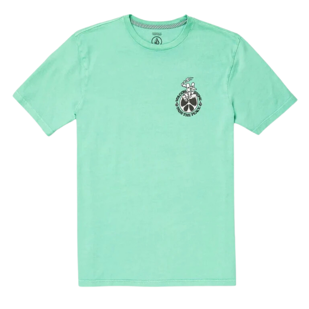 Volcom - Partakerz Short Sleeve - T-Shirts - Men-T-Shirts-Volcom-S-Mens-Jade-Spunkys Surf Shop LLC