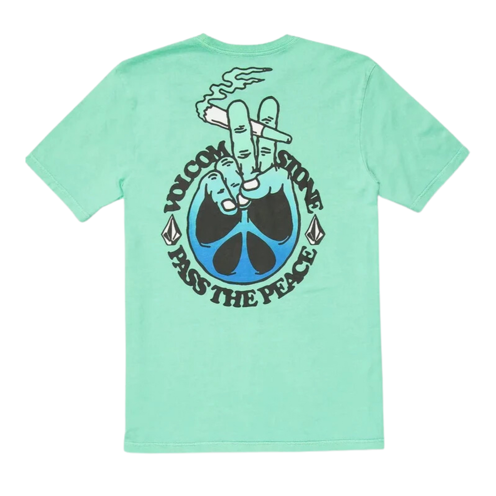Volcom - Partakerz Short Sleeve - T-Shirts - Men-T-Shirts-Volcom-S-Mens-Jade-Spunkys Surf Shop LLC