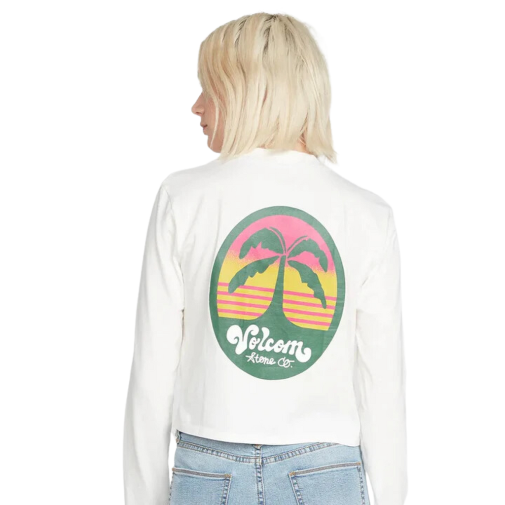 Volcom - Pocket Dial Long Sleeve - Wovens - Women-Wovens-Volcom-XS-Womens-Star White-Spunkys Surf Shop LLC