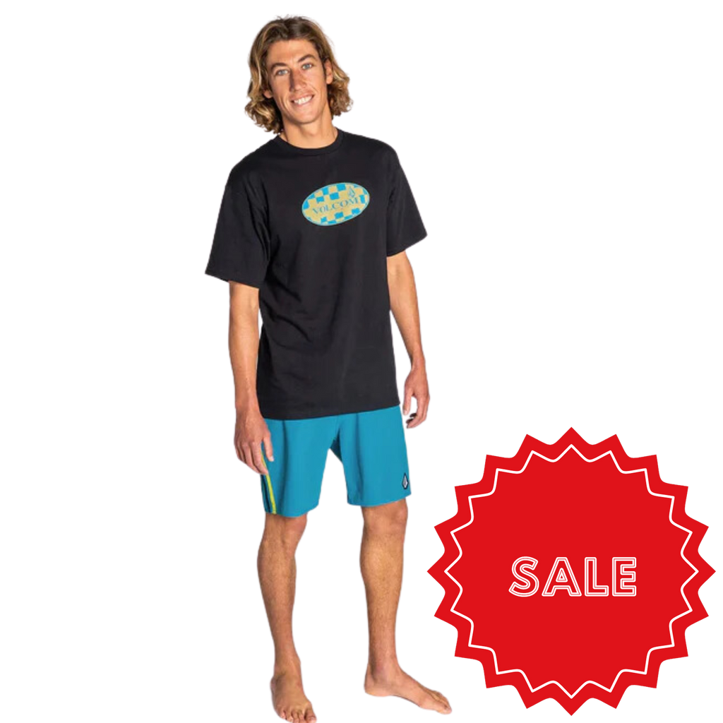 Volcom - Scallooped Liberator 18 - Men-Board Shorts-Volcom-30-Men-Barrier Reef-Spunkys Surf Shop LLC