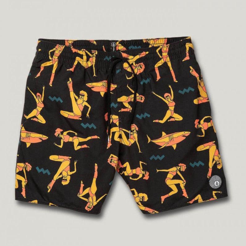 Volcom - Sink Or Swim Trunk 17 - Board Shorts - Mens-Board Shorts-Volcom-S-Mens-Black-Spunkys Surf Shop LLC