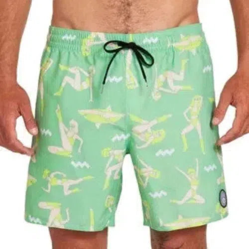 Volcom - Sink Or Swim Trunk 17 - Board Shorts - Mens-Board Shorts-Volcom-M-Mens-Jade-Spunkys Surf Shop LLC