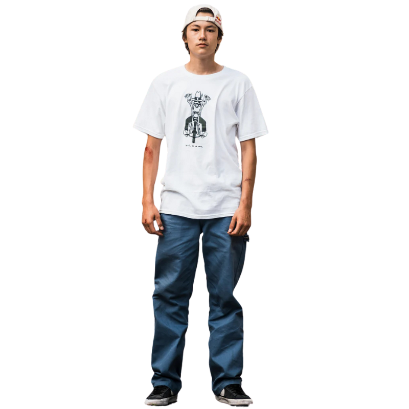 Volcom - Stone Drifter Short Sleeve - T-Shirt - Mens-T-Shirts-Volcom-White-S-Spunkys Surf Shop LLC