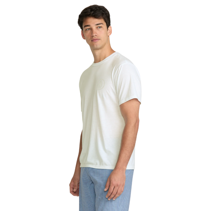 Volcom - Stone Tech Short Sleeve - Tee - Mens-Tees-Volcom-S-White-Spunkys Surf Shop LLC