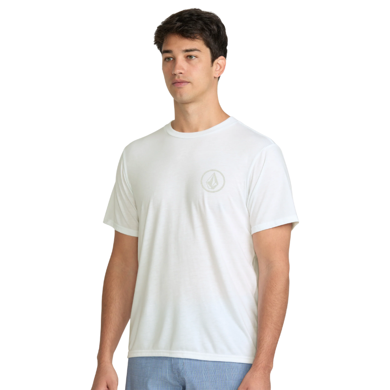Volcom - Stone Tech Short Sleeve - Tee - Mens-Tees-Volcom-S-White-Spunkys Surf Shop LLC