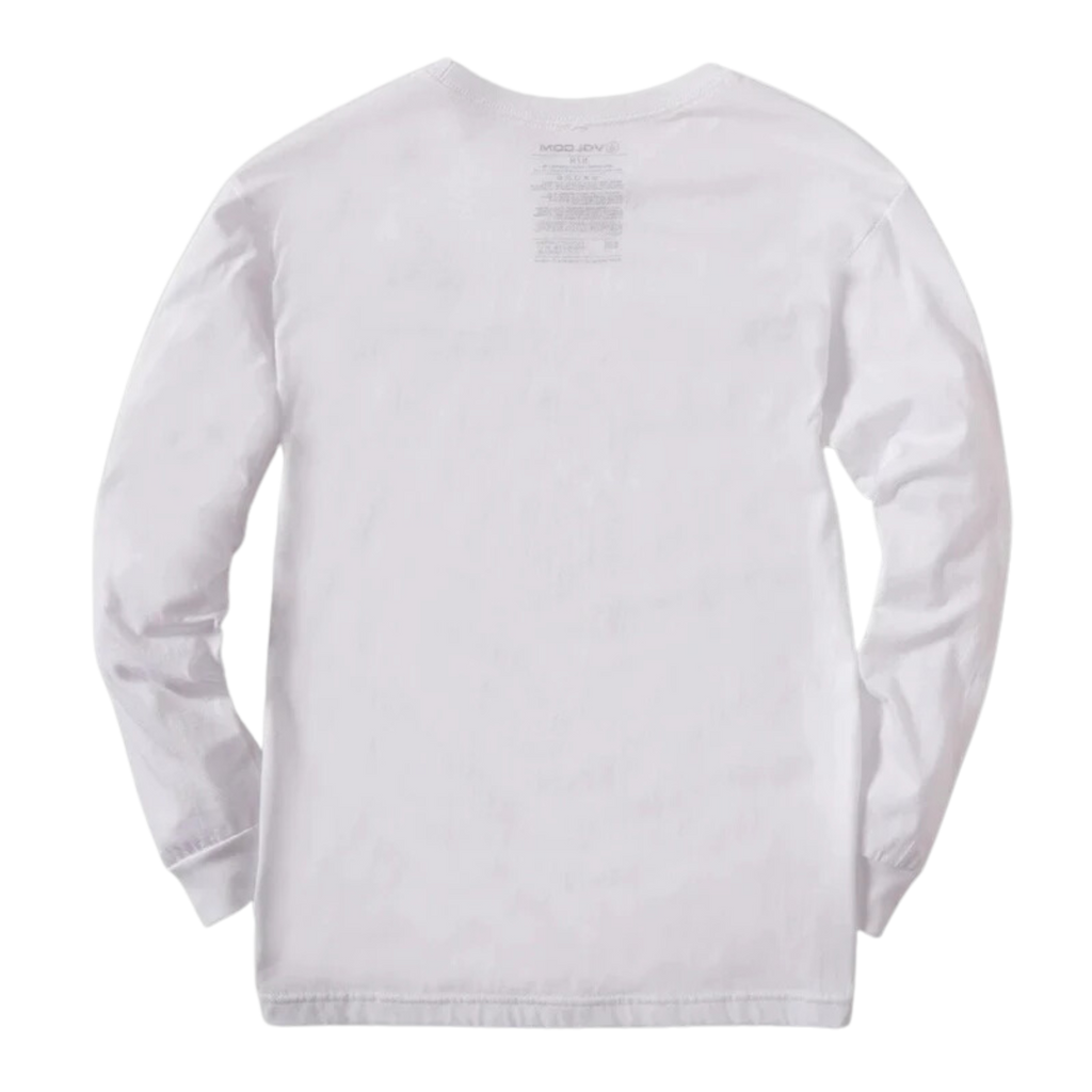 Volcom - The Striper Long Sleeve - Basic Tees - Men-L/S Basic Tees-Volcom-S-Men-WHITE-Spunkys Surf Shop LLC