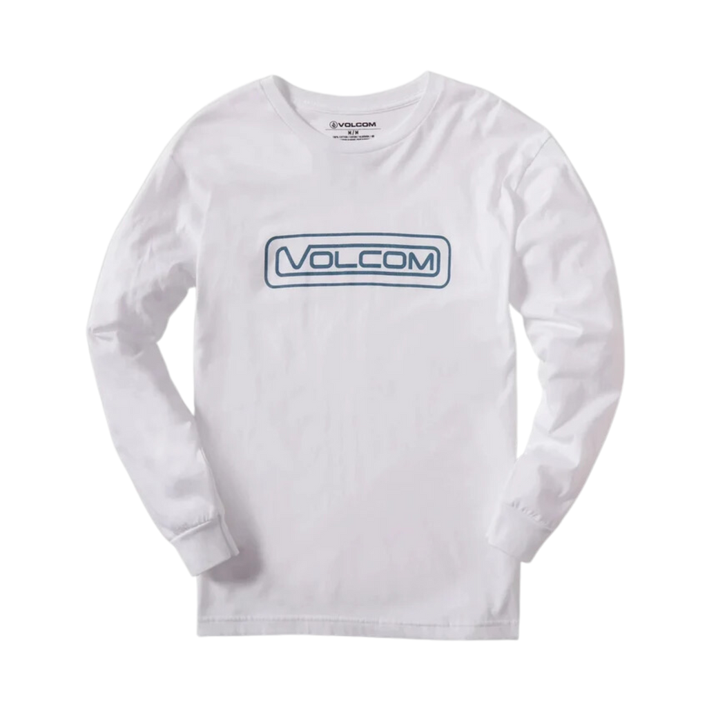 Volcom - The Striper Long Sleeve - Basic Tees - Men-L/S Basic Tees-Volcom-S-Men-WHITE-Spunkys Surf Shop LLC