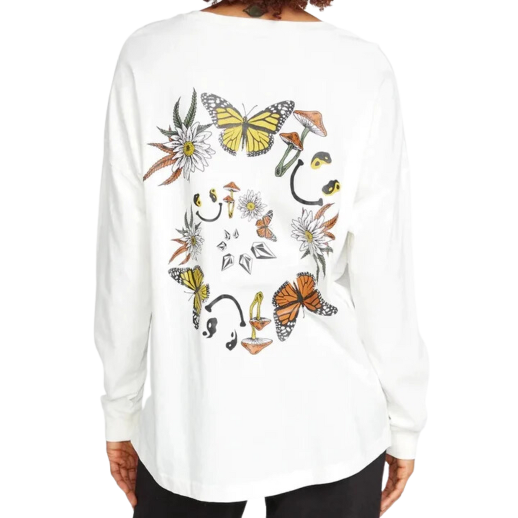 Volcom - Werking Doubles Long Sleeve - Wovens - Women-Wovens-Volcom-XS-Womens-Star White-Spunkys Surf Shop LLC