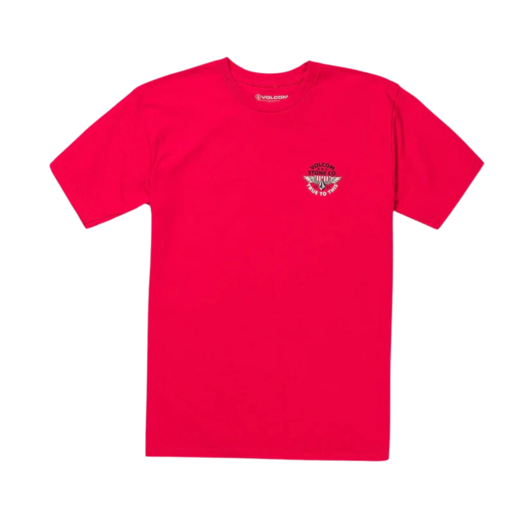 Volcom - Winged Beast Short Sleeve - T-Shirts - Men-T-Shirts-Volcom-S-Mens-Ribbon Red-Spunkys Surf Shop LLC