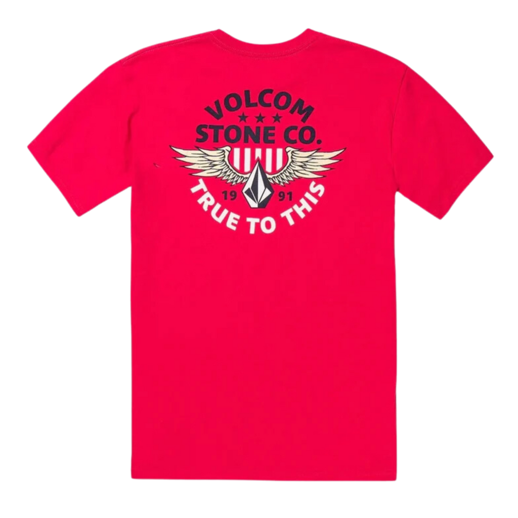 Volcom - Winged Beast Short Sleeve - T-Shirts - Men-T-Shirts-Volcom-S-Mens-Ribbon Red-Spunkys Surf Shop LLC