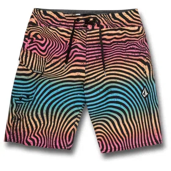 Volcom - Youth Filbert Stripe Mod 17" - Boardshorts - Boys-Board Shorts-Volcom-24-BOYS-MULTI-Spunkys Surf Shop LLC